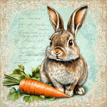 Easter Rabbit Sign, DCO-13252, Sign For Wreath, 10x10